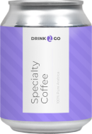 Жестяная баночка Drink2Go Speciality Coffee фиолетового цвета.