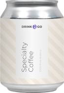 Жестяная баночка Drink2Go Speciality Coffee бежевого цвета.